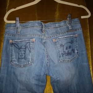 Citizens skull cross bone bunny jeans size 28